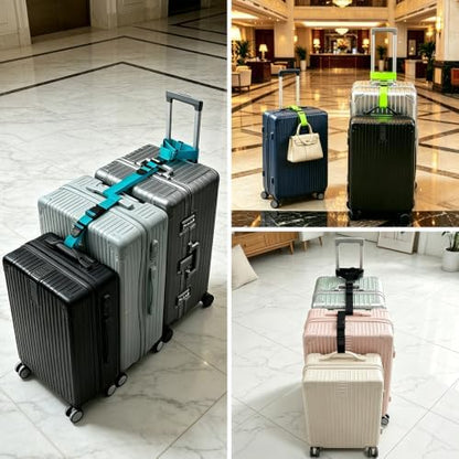 BILIONE 4 Pack Luggage Connector Straps, Connect 3 Suitcases ＆ Add A Bag - Image 3