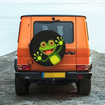 Merry Green Frog Spare Tire Cover Weatherproof Wheel Protectors Universal Wheel - Image 6
