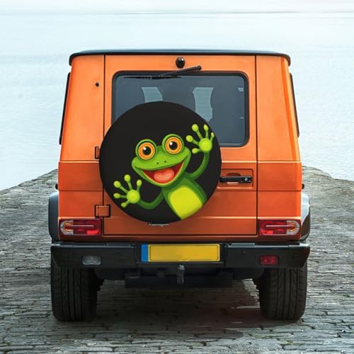 Merry Green Frog Spare Tire Cover Weatherproof Wheel Protectors Universal Wheel - Image 6