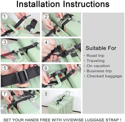 Luggage Straps, Stretchable Luggage Connector Straps - Image 6
