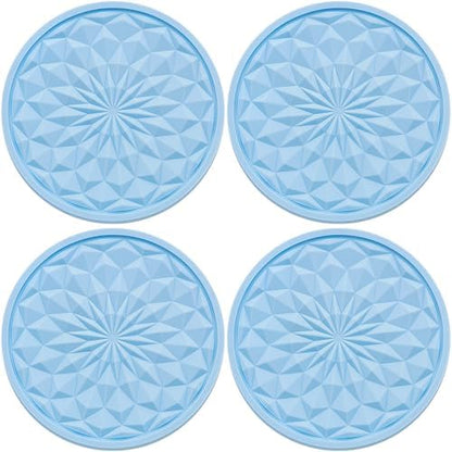 4 Pack Silicone Car Cup Holder Coaster – 2.75 Inch Non-Slip Drink Mat, by MEAJOO