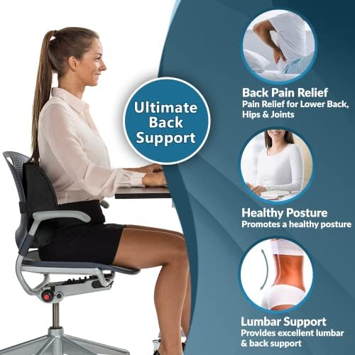 ComfiLife Lumbar Support Back Pillow Office Chair and Car Seat Cushion - Image 5