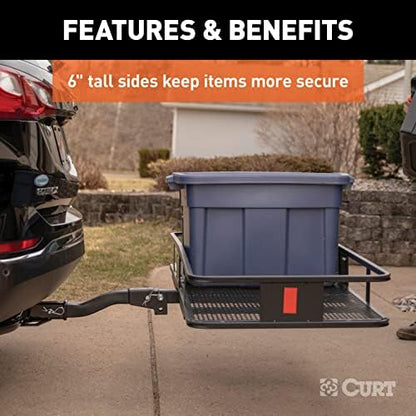 CURT 18153 Folding Hitch Basket Cargo Carrier, 500 lb - Image 5