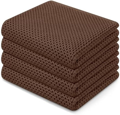 Homaxy 100% Cotton Waffle Weave Kitchen Dish Towels 4-Pack by Homaxy