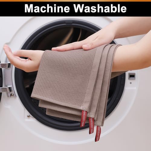 Homaxy 100% Cotton Waffle Weave Dish Cloths, 6 Pack - Image 6