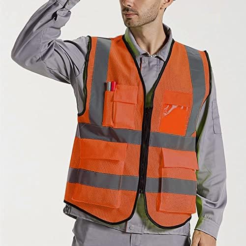 XIAKE Reflective Safety Vest for Men & Women High Visibility Class 2 Vest - Image 2