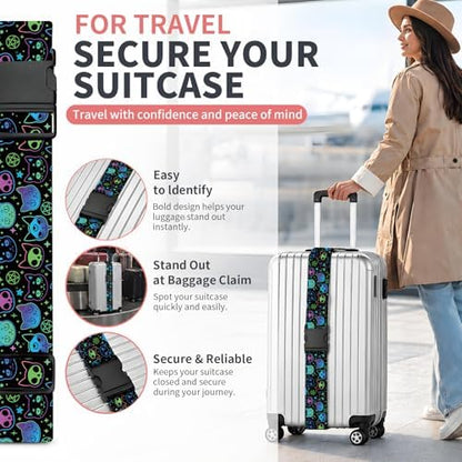 Luggage Strap for Suitcases Adjustable Travel Belt - Image 2
