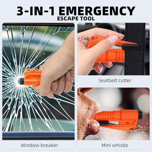 24 Pcs Car Window Breaker Key Chains - Image 3