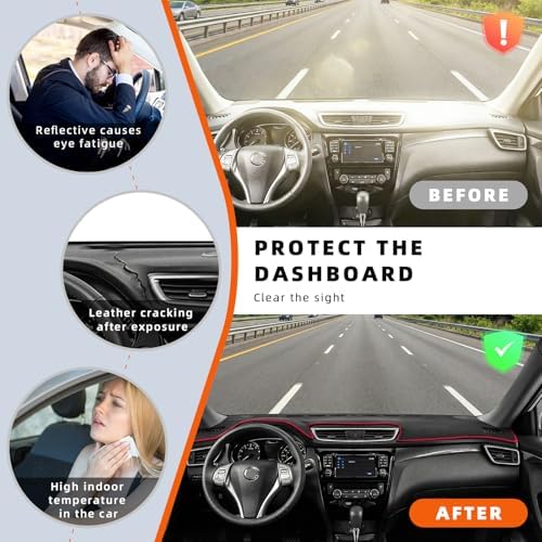 Dashboard Cover Dash Mat Fit for Toyota Corolla 2024-2020 Car Dash Board Mat - Image 4