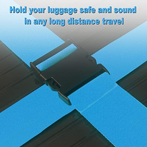 Chelmon Luggage Straps for Suitcases TSA Approved Travel Essentials 4 Pack - Image 4