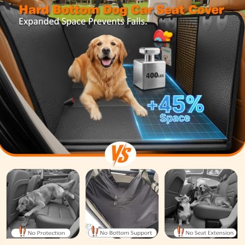 URPOWER PU Leather Hard Bottom Dog Seat Cover - Image 2
