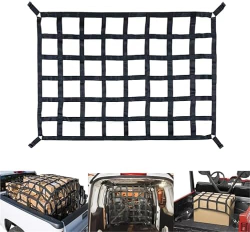 Car Trunk Rooftop Net Mesh Cargo Net Heavy Cargo Net Truck Trailer Dumpster - Image 3