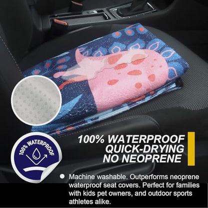 Back Seat Cover for Car Trucks Van SUV Jeep, Waterproof Rear Bench Towel Seat - Image 3