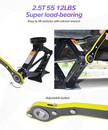 2.5 Ton Car Jack, Car Accessories Portable Scissor Jack, Universal Tire Jacks - Image 4
