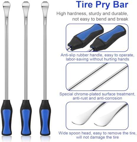 HTOMT 14.5" Tire Spoon Kit, Motorcycle Tire Changer Tire Removal Tool - Image 6