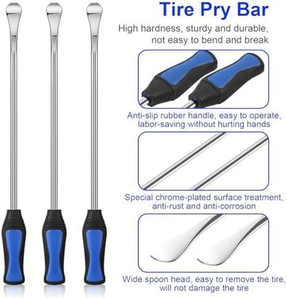 HTOMT 14.5" Tire Spoon Kit, Motorcycle Tire Changer Tire Removal Tool - Image 6