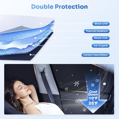 Canvcle Window Shades for 2014-2019 Chevrolet Chevy Silverado/GMC Sierra 1500 - Image 4