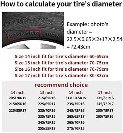 Rv Spare Tire Cover for Trailers, Waterproof Dust-Proof Camper Spare Tire Cover - Image 6