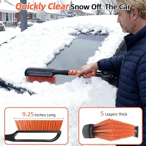 27" 2-in-1 Snow Brush and Ice Scrapers - Image 6