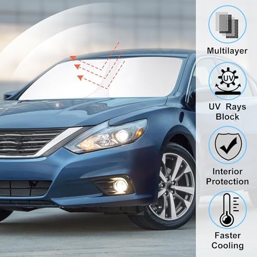 Windshield Sun Shade for 2013-2018 Nissan Altima Accessories - Image 2