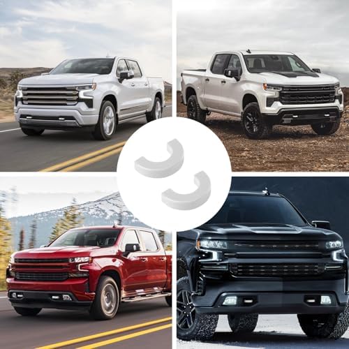 Tow Hook Covers for Silverado 1500/Sierra 1500 White - Image 6