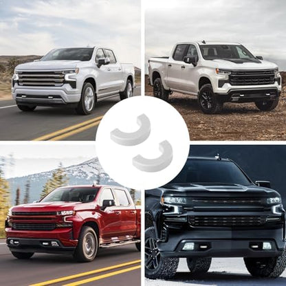 Tow Hook Covers for Silverado 1500/Sierra 1500 White - Image 6