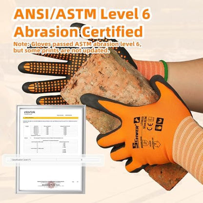Schwer 120 Pairs Safety Work Gloves, MicroDot Abrasion & Grip - Image 2
