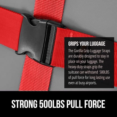 GORILLA GRIP Heavy Duty Luggage Straps - Image 3