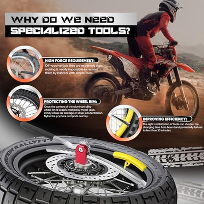 Dirt Bike Tire Changing Tool Kit Complete Package - Image 2