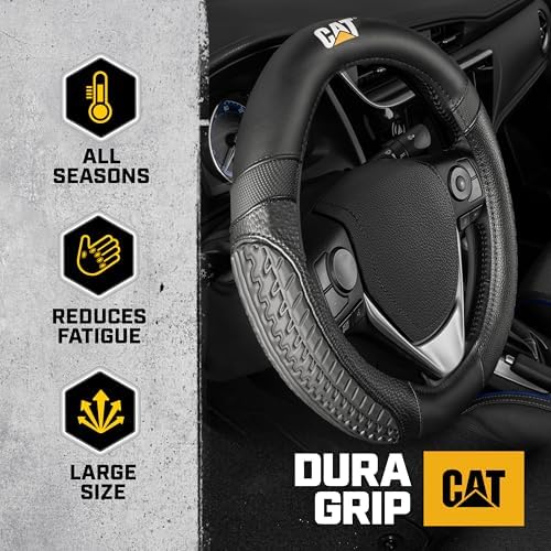 CAT® DuraGrip Car Steering Wheel Cover, Auto Steering Wheel Cover - Image 2