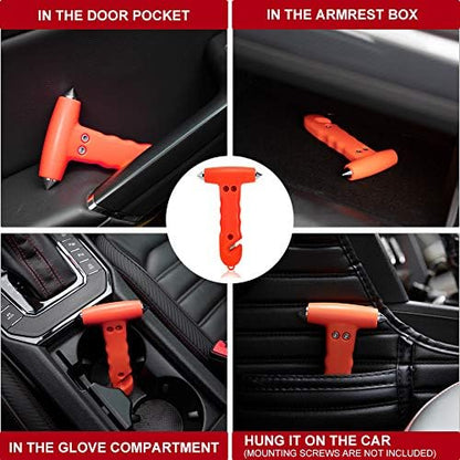 MOTORBUDDY Car Safety Hammer 2-Pack, Auto Emergency Escape Hammer - Image 5