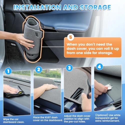KUST Gray Dash Cover Compatible - Image 7