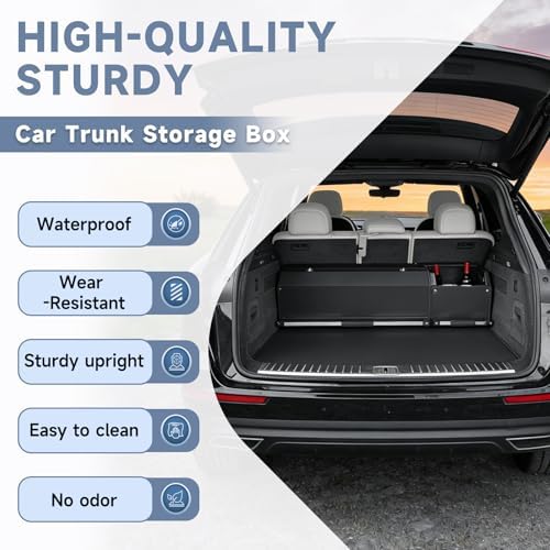 Car Trunk Organizer Leather Car Trunk Storage Organizer - Image 5