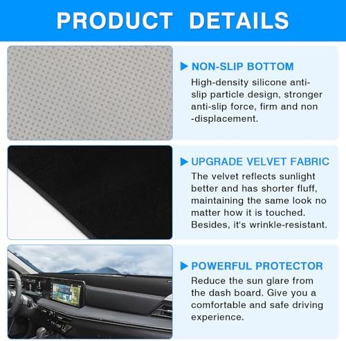 Autorder Dashboard Cover Mat for Nissan Kicks 2025 2026 Accessories Dash Cover - Image 6