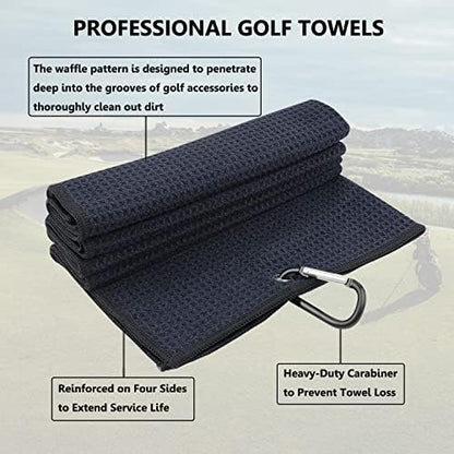LUSTEMBER 3 Pack Large Golf Towels, Dirt and Sweat - Image 3