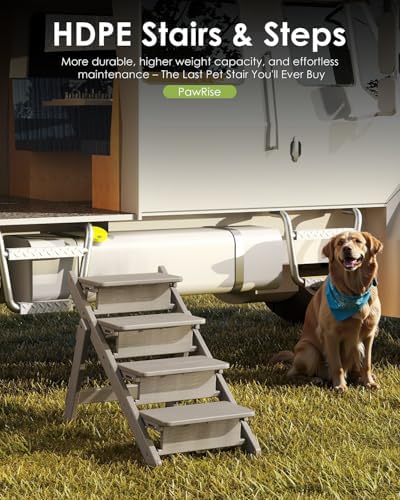 GREENVINES Foldable Dog Stairs & Steps, 2-in-1 HDPE Pet Ramp - Image 4