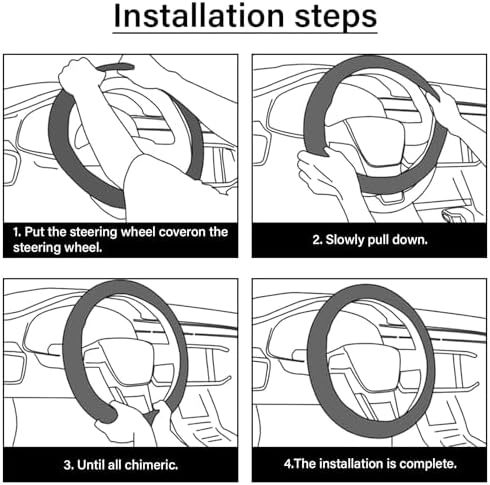 Steering Wheel Cover Neoprene Material Most Cars Men&Women Universal 15 inch - Image 7