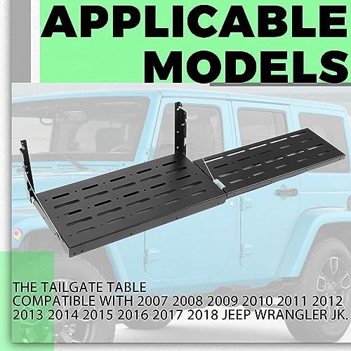 KUAFU Foldable Door Tailgate Table Compatible - Image 3