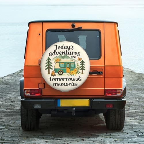 Spare Tire Cover Adventure Wheel Covers Weatherproof Universal Wheel Protectors - Image 6