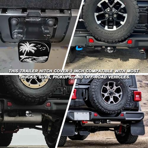 2" Trailer Hitch Cover Rubber Receiver Tube Cap Trailer Hitch Covers - Image 5