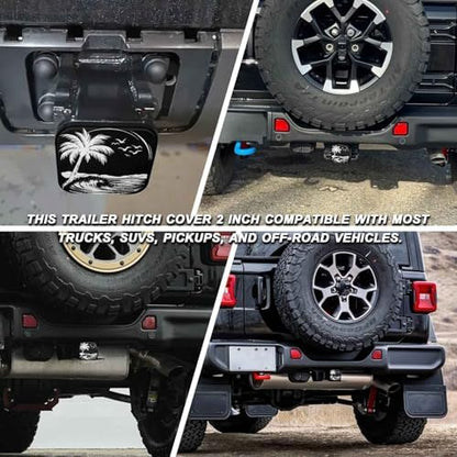 2" Trailer Hitch Cover Rubber Receiver Tube Cap Trailer Hitch Covers - Image 5