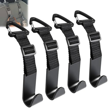 Amooca 4 Pack Anti-drop Headrest Hooks Adjustable Car Seat Organizer by Amooca