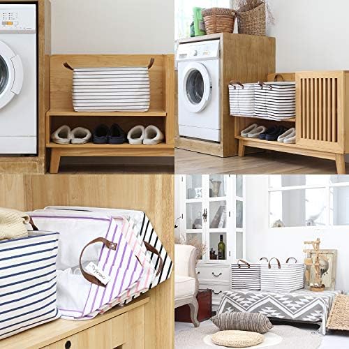 Hinwo 31L Large Canvas Storage Bin - Image 3