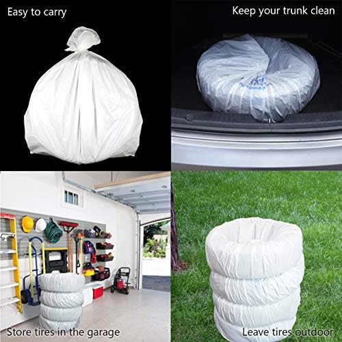 WHEEL CONNECT Tire Storage Bags. Made of Polyethylene LDPE Plastic, Large - Image 6