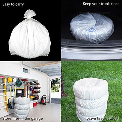 WHEEL CONNECT Tire Storage Bags. Made of Polyethylene LDPE Plastic, Large - Image 6
