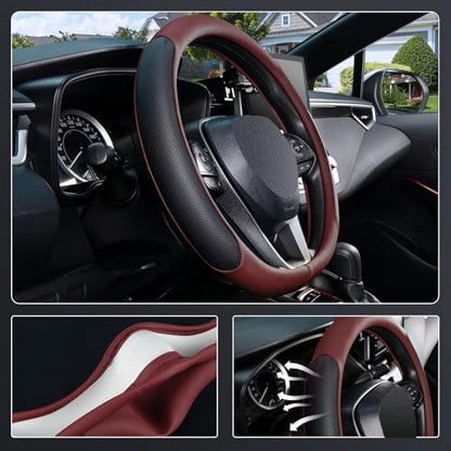 SEG Direct D Shaped Steering Wheel Cover 14.5-15 inch - Image 3