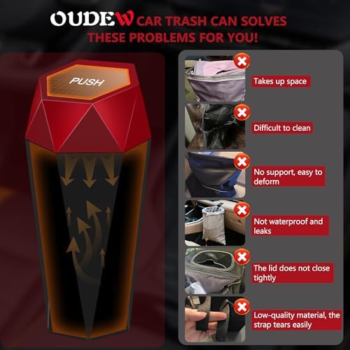 Car Trash Can with Lid, 30 Trash Bags, 2 Pack - Image 5