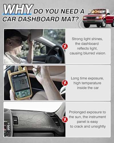 CARTIST Dash Cover for Ford Ranger 1989-1994, 1991-94 Ford Explorer Dash Mat - Image 3