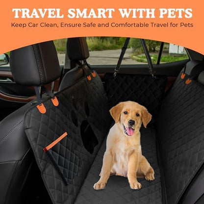 Dog Car Seat Cover For Back Seat, 100% Waterproof Hammock & Back Seat Protector - Image 2