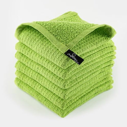 Kitchen Cleaning Dish Wash Cloths Waffle Terry Design Kitchen by CandyCottons